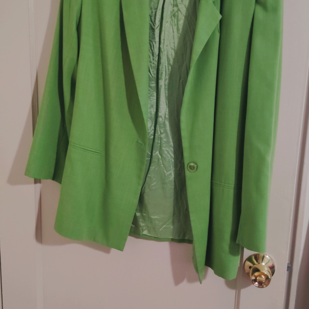 Striking Green Blazer Lightweight Suit Jacket